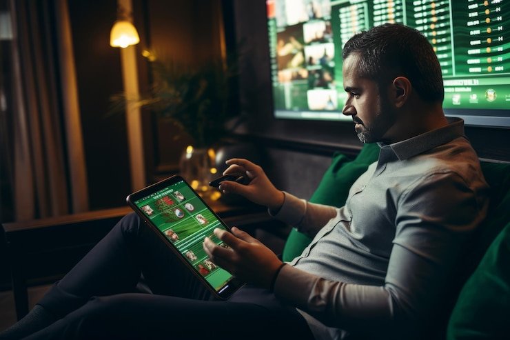 Antarmuka aplikasi mobile ggbet menampilkan pasar sportsbook Liga 1 dan kasino langsung